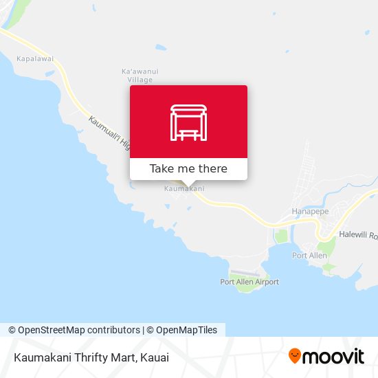 Mapa de Kaumakani Thrifty Mart