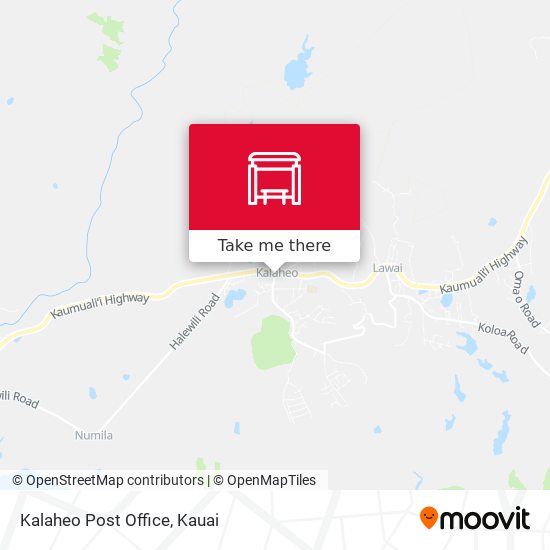 Mapa de Kalaheo Post Office