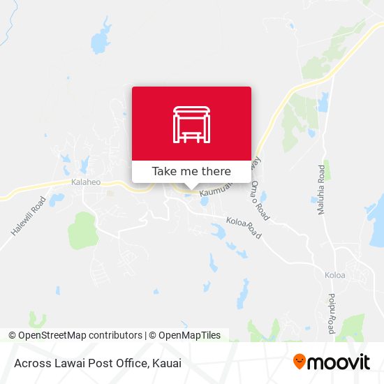 Mapa de Across Lawai Post Office