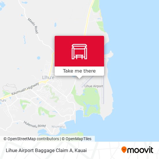 Mapa de Lihue Airport Baggage Claim A