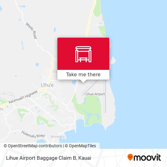 Mapa de Lihue Airport Baggage Claim B