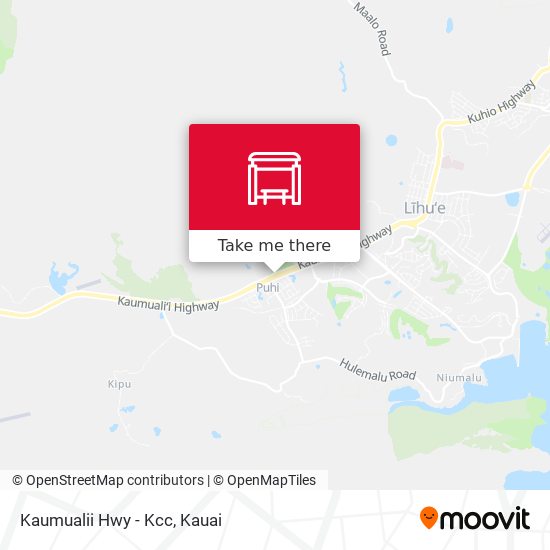 Kaumualii Hwy - Kcc map