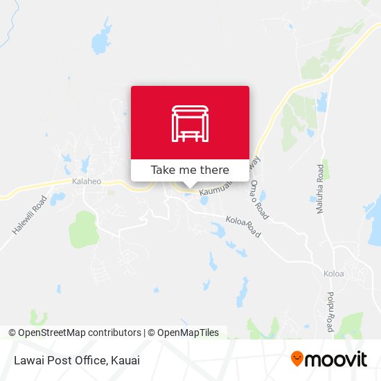 Lawai Post Office map