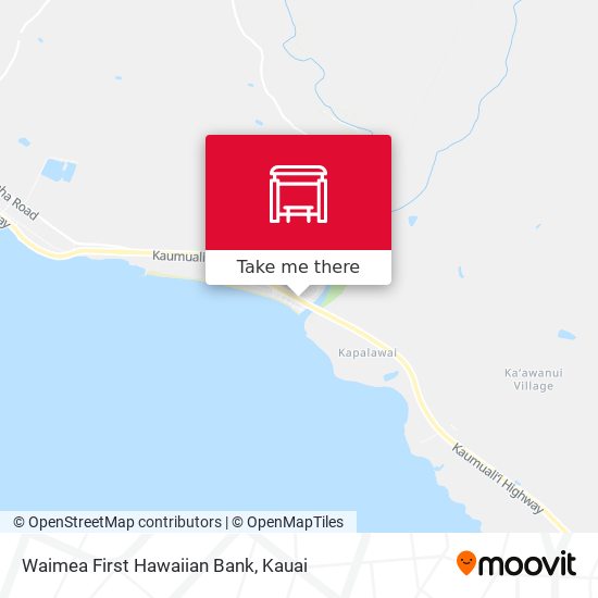 Waimea First Hawaiian Bank map