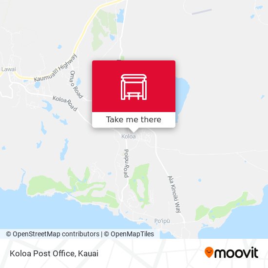 Koloa Post Office map