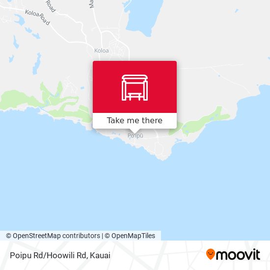 Poipu Rd/Hoowili Rd map