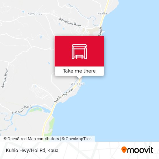 Kuhio Hwy/Hoi Rd map
