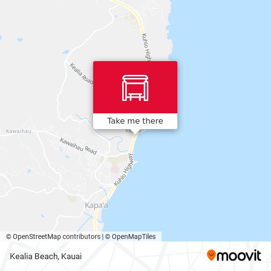 Mapa de Kealia Beach