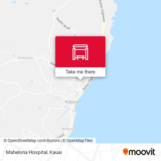 Mahelona Hospital map