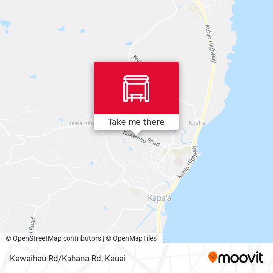 Kawaihau Rd/Kahana Rd map