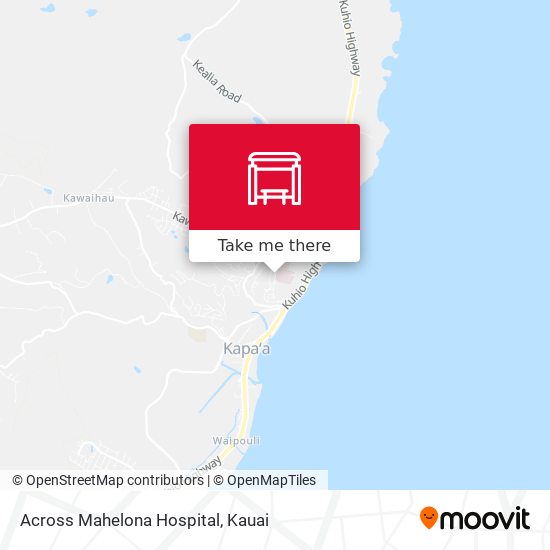 Mapa de Across Mahelona Hospital