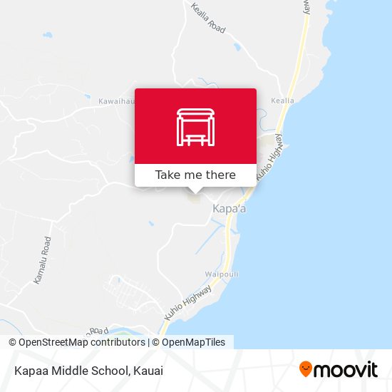 Mapa de Kapaa Middle School