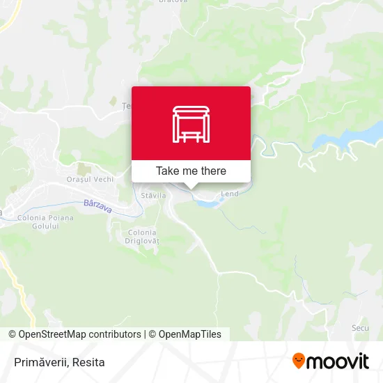 Primăverii map