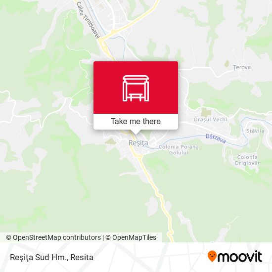 Reşiţa Sud Hm. map
