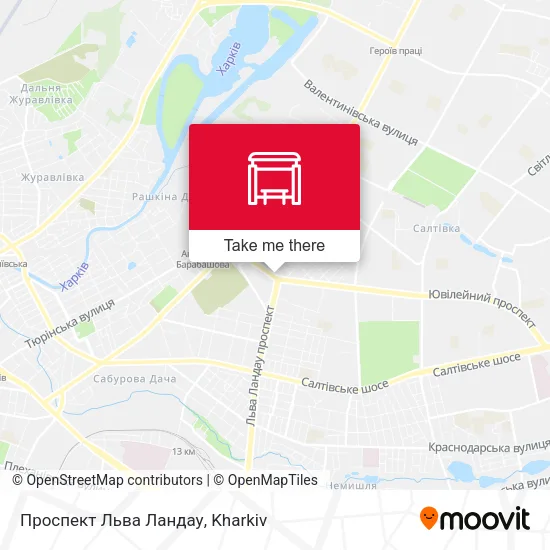 Карта Проспект Льва Ландау