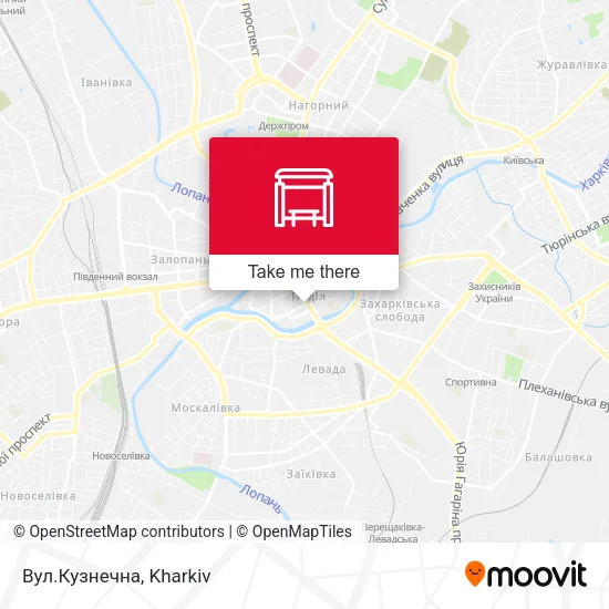 Карта Вул.Кузнечна