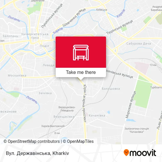 Карта Вул. Державінська