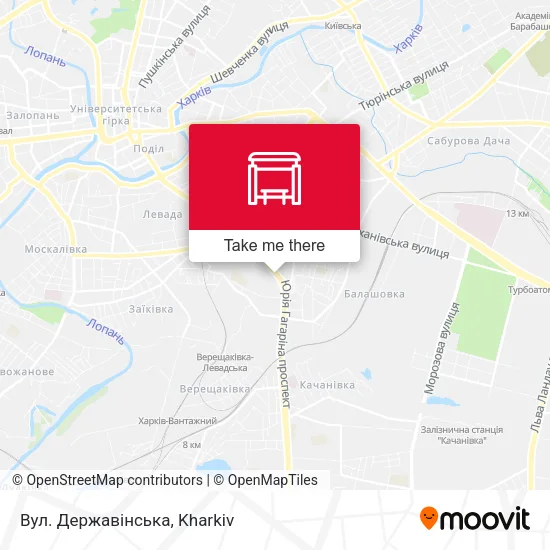 Карта Вул. Державінська
