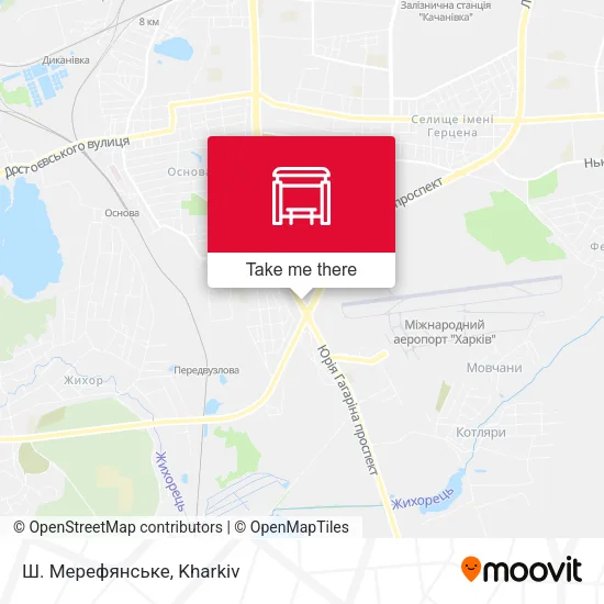 Карта Ш. Мерефянське
