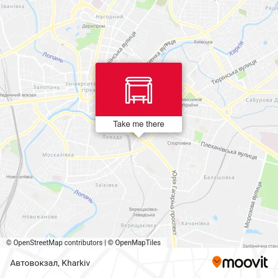 Карта Автовокзал