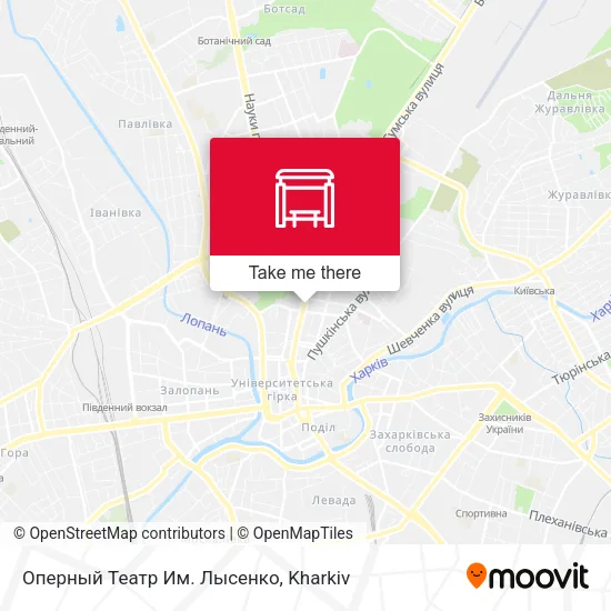 Карта Оперный Театр Им. Лысенко