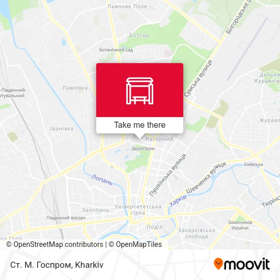 Карта Ст. М. Госпром