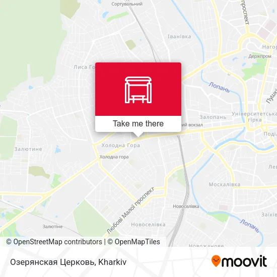 Карта Озерянская Церковь