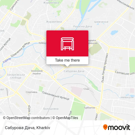 Карта Сабурова Дача