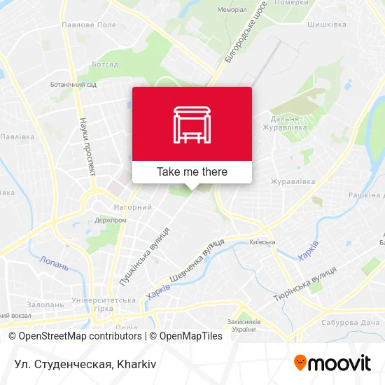 Карта Ул. Студенческая