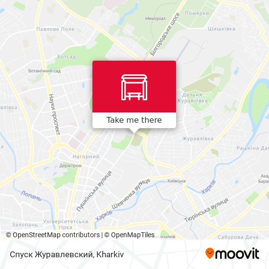 Спуск Журавлевский map