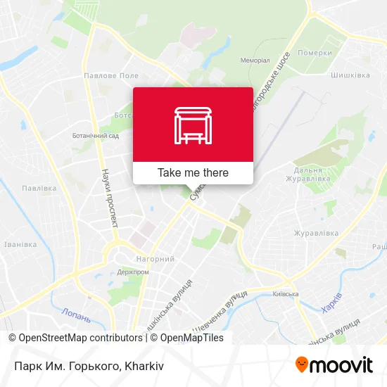 Карта Парк Им. Горького