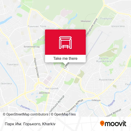 Карта Парк Им. Горького