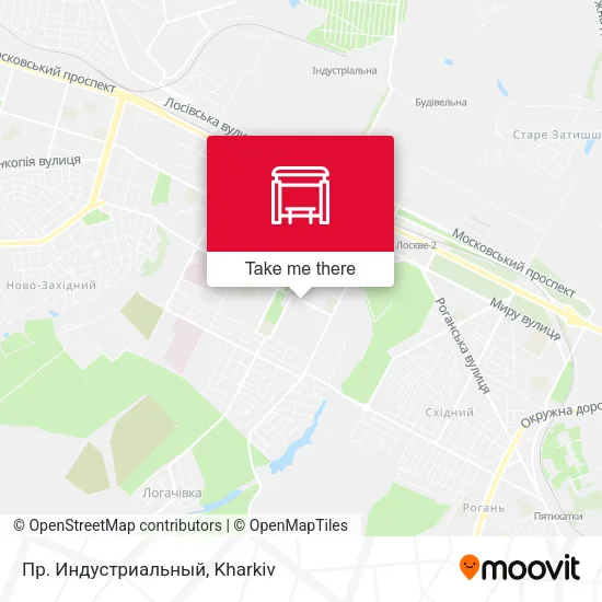 Карта Пр. Индустриальный