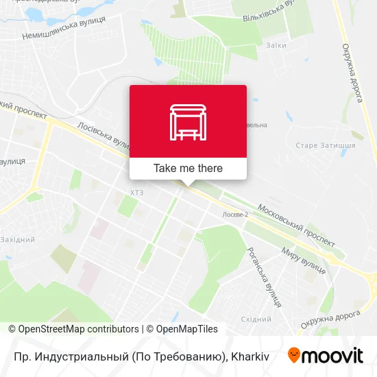 Карта Пр. Индустриальный (По Требованию)