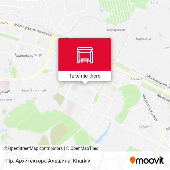 Карта Пр. Архитектора Алешина