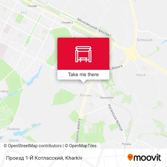 Карта Проезд 1-Й Котласский