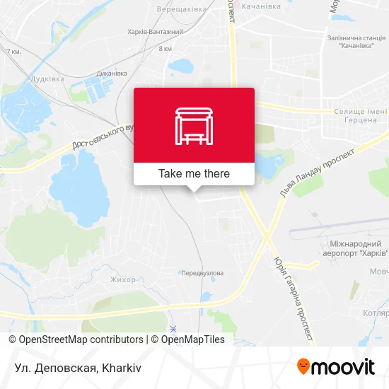 Карта Ул. Деповская