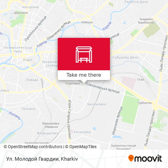 Ул. Молодой Гвардии map