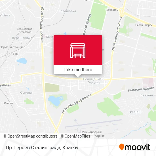 Карта Пр. Героев Сталинграда