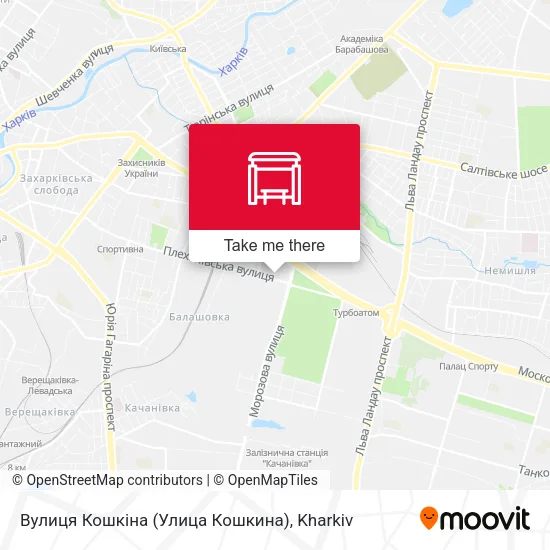 Карта Вулиця Кошкіна (Улица Кошкина)