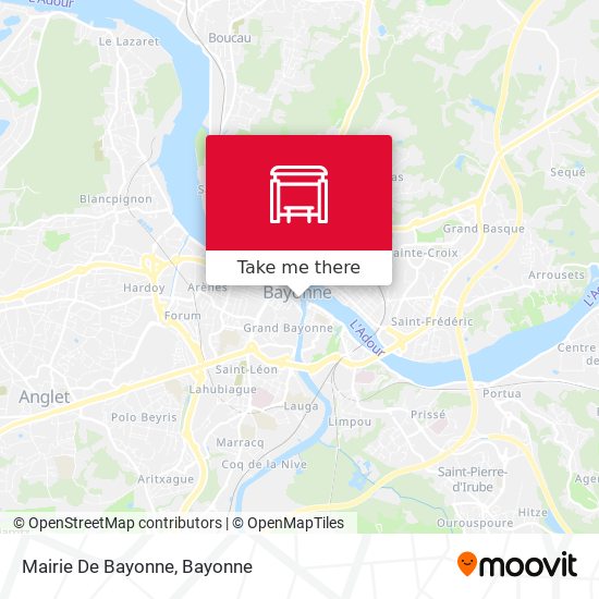 Mapa Mairie De Bayonne