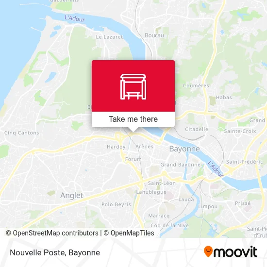Nouvelle Poste map