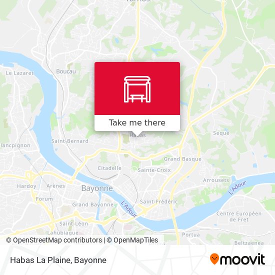 Habas La Plaine map