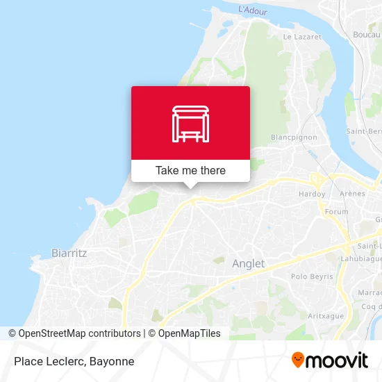 Place Leclerc map