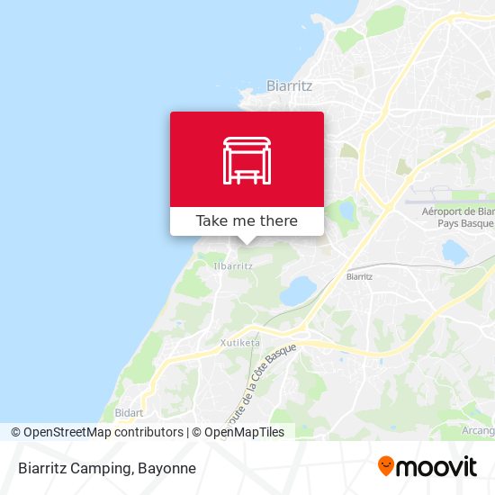 Biarritz Camping map