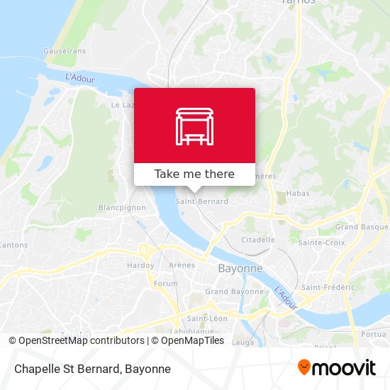 Chapelle St Bernard map