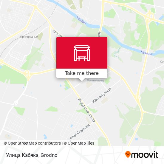 Улица Кабяка map