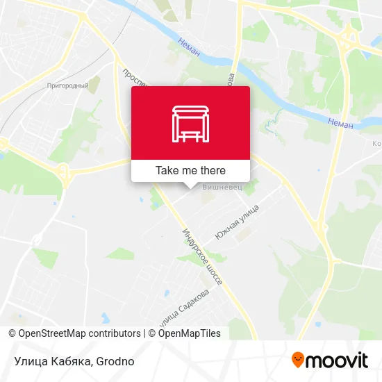 Улица Кабяка map
