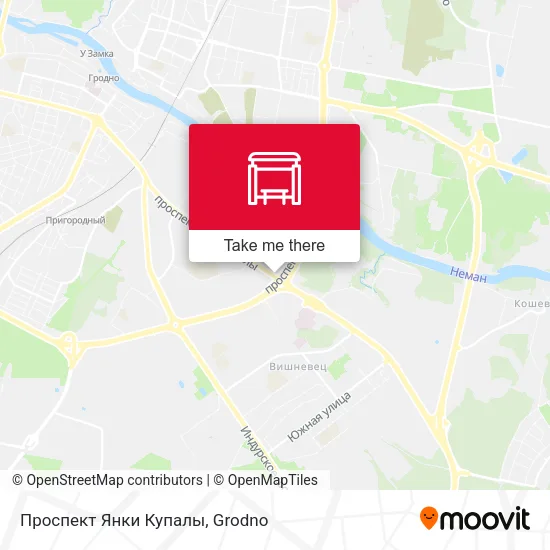 Проспект Янки Купалы map