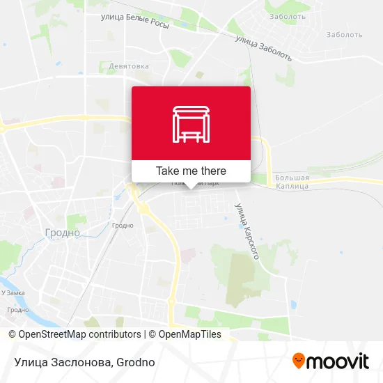 Улица Заслонова map
